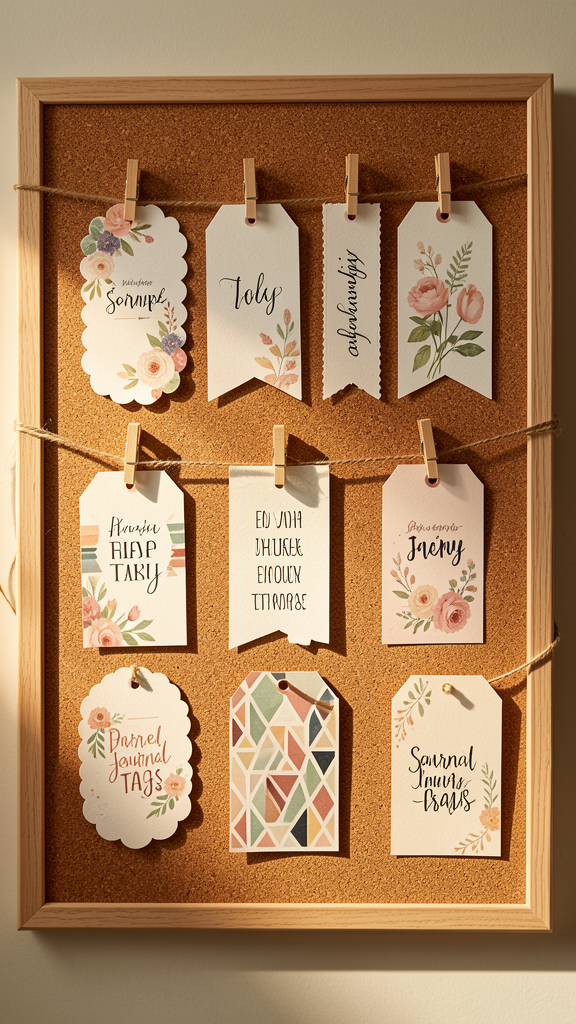 Printable Journal Tags and Labels